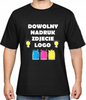 Koszulka Męska Z Własnym Nadrukiem Grafiką 5xl