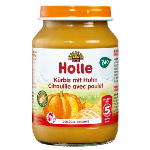 Danie dla Niemowląt Dynia i Kurczak Bio 190 g - Holle