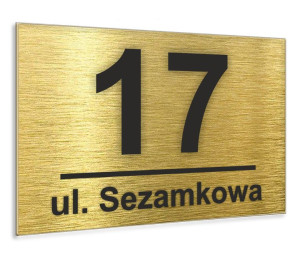 Tabliczka ADRESOWA Aluminiowa Numer domu / adres