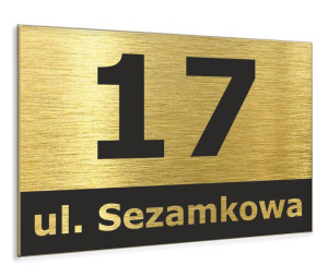 Aluminiowa Tabliczka ADRESOWA Numer domu / adres
