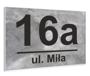 Tabliczka Adresowa Numer DOMU 32x21 cm ADRES ULICA