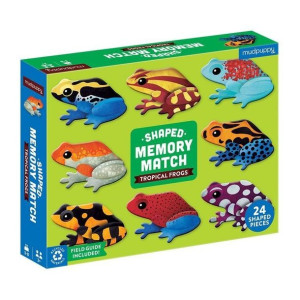 Mudpuppy Gra Memory Tropikalne żaby z elementami w kształcie żab 24 element