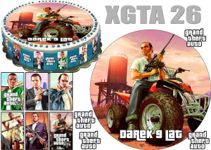 GTA Grand Theft Auto + 6 postaci + 4 logo + dedykacja  XGTA 26