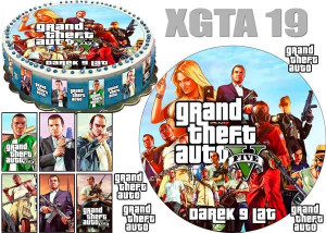 GTA Grand Theft Auto + 6 postaci + 4 logo + dedykacja  XGTA 19