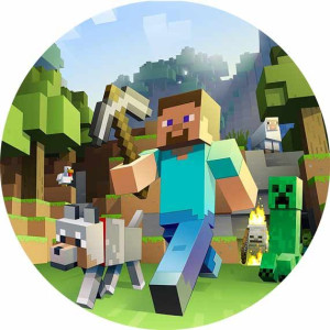 Opłatek na tort MINECRAFT 19/70