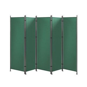 5-panelowy parawan pokojowy 270 x 170 cm zielony NARNI
