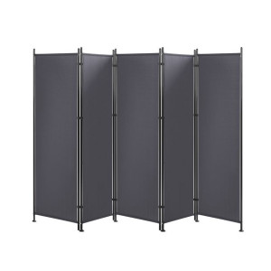 5-panelowy parawan pokojowy 270 x 170 cm szary NARNI