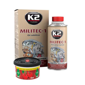 Zestaw: Militec-1 K2 dodatek do oleju 250ml + zapach Wunder Baum