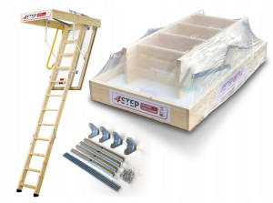 Schody Strychowe NORDIC 87mm 120x60 + mocowania!