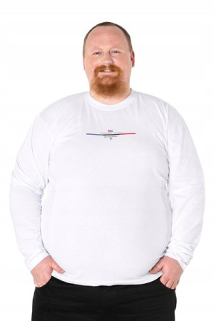Duża Koszulka Męska z Długim Rękawem 562-05 r 4XL