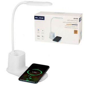 Lampka Biurkowa Led + Ładowarka Indukcyjna Qi 2w1