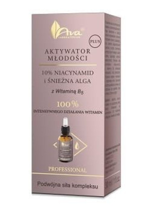 Ava Aktywator Młodości Plus Niacynamid Śnieżna Alga 30 Ml