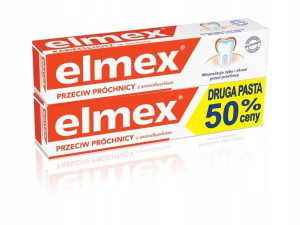 Elmex Przeciw Próchnicy, pasta do zębów, 2x75ml