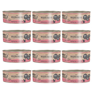 Pakiet Wiejska Zagroda Jagnięcina z Krylem 10 x 85 g + 2 Puszki GRATIS!