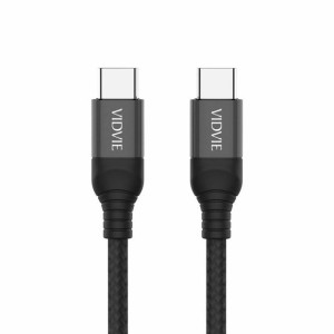 Kabel VIDVIE CB494 Type C/Type C 5A/100W, 2m czarny