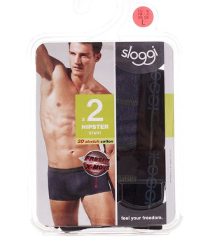 2 x Majtki męskie sloggi men Start Hipster C2P M