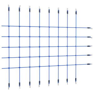 Siatka do wspinania, 200x150 cm, niebieska