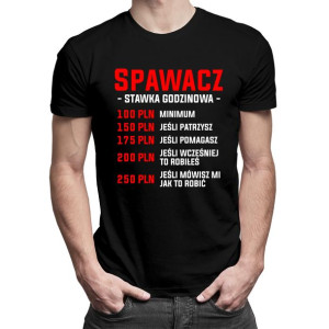 Spawacz - stawka godzinowa - koszulka dla spawacza