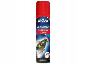 Bros Muchospray, środek zwalczający muchy i komary, spray 400 ml