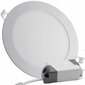 Panel LED podtynkowy okrągły 1080lm 12W CCD NEUTRALNA