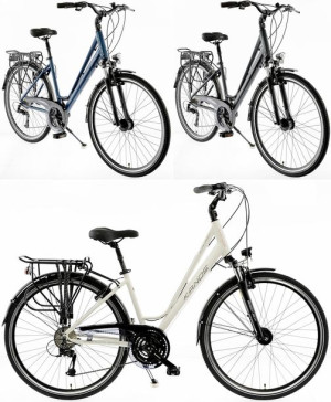 Rower trekkingowy damski 28' Kands ELITE PRO Acera 17 biały 2021