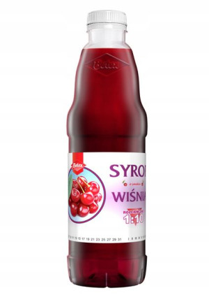 Syrop wiśnia zaprawa wiśniowa 2L pet