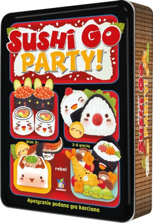 SUSHI GO PARTY gra planszowa imprezowa Rebel