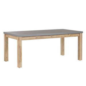Stół ogrodowy imitacja betonu 180 x 90 cm szary OSTUNI