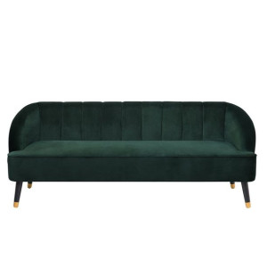 Sofa 3-osobowa welurowa zielona ALSVAG