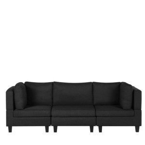 Sofa modułowa 3-osobowa czarna FEVIK