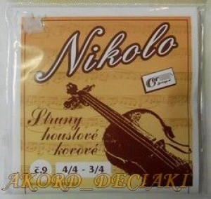 Struny Do Skrzypiec 4/4-3/4 Nikolo