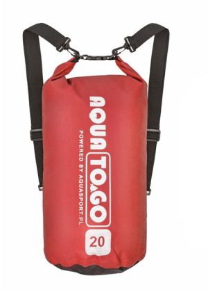 Torba worek wodoszczelny AQUA TO.GO 20L na jacht kajak SUP czerwony