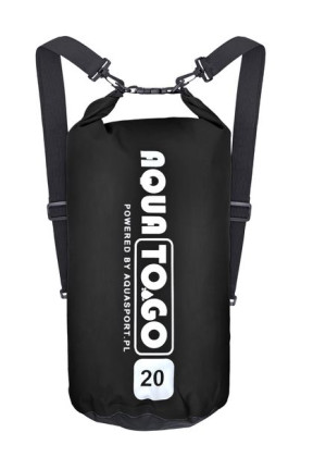 Torba worek wodoszczelny AQUA TO.GO 20L na jacht kajak SUP czarny