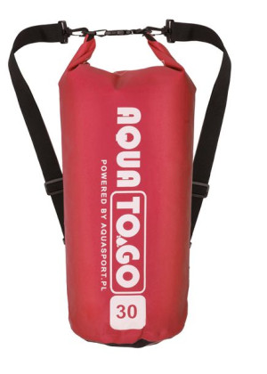 Torba worek wodoszczelny AQUA TO.GO 30L na jacht kajak SUP czerwony