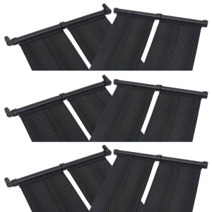 Panele solarne do podgrzewania basenu, 6 szt., 80x310 cm