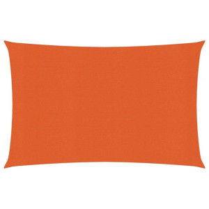 Żagiel przeciwsłoneczny, 160 g/m², pomarańczowy, 2,5x4 m, HDPE