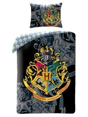 Pościel bawełna 140x200+1p70x90 Harry Potter Black