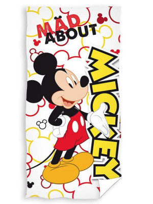 Ręcznik bawełniany 70x140 Myszka Mickey white