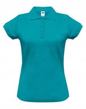 Koszulka Polo damska JHK 200g TURQUOISE r S