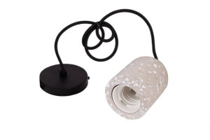 Lampa sufitowa wisząca E27 OPRAWA BETONOWA SZARY