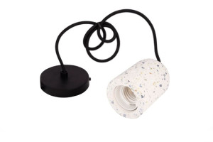 Lampa sufitowa wisząca E27 OPRAWA BETONOWA BIAŁY