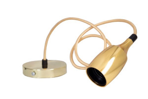 Lampa sufitowa wisząca kolor złoty E27 oprawka dekoracyjna nowoczesna 3 kol