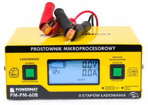Prostownik MIKROPROCESOROWY Akumulatorowy 6V - 24V PM-PM-60B PM0714