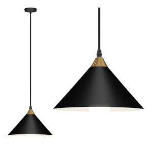 Lampa Sufitowa Wisząca Modern Czarna