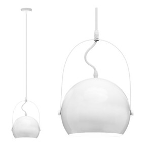 Lampa Sufitowa Wisząca Biały Nowoczesna E27