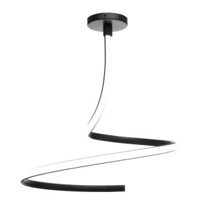Lampa Sufitowa Wisząca Ring Czarna Nowoczesna