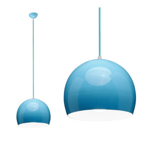 Lampa Sufitowa Wisząca Kopuła Topanes Niebieska