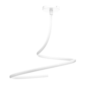 Lampa Sufitowa Wisząca Ring Biała Nowoczesna