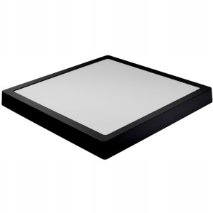 Panel LED natynkowy kwadratowy czarny 2160lm 24W CCD ZIMNA