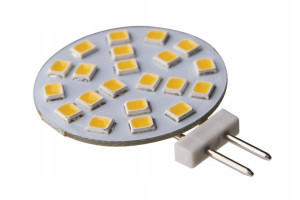 Żarówka LED G4 12V DC SMD 5W 450LM CIEPŁA talerzyk